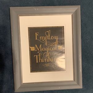 Employ Magical Thinking Framed Image